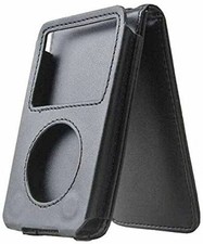 Black leather case - cover, for