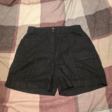 Next Womens Black Linen Blend