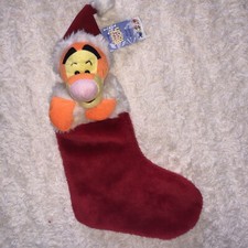 Tigger Christmas Plush Stocking Winnie The Pooh Decoration Disney / Amscan Tag