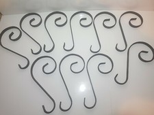 10 of Wrought weldable iron scrolls for gates,railing .Unpainted 