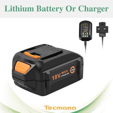 8000mAh 18V Li-ion Battery/Charger for Worx WA3512 WA3512.1 WA3520 WA3525 WG170