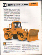 1981 Caterpillar "816B" Landfill Compactor Brochure Leaflet