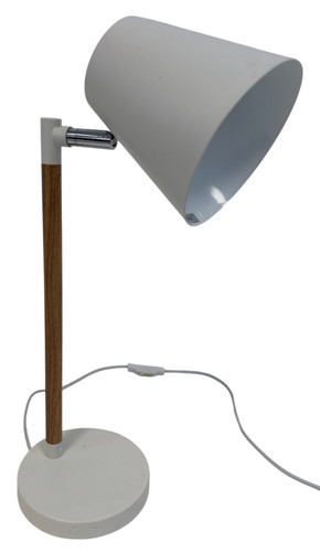 Colours white wood desk - desk, lamp