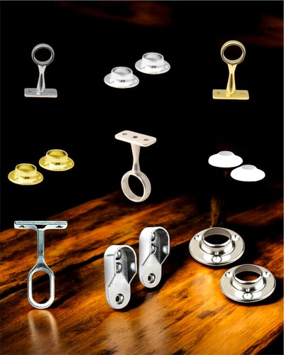Rail end supports brackets - end,
