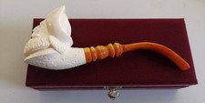 NEW Unsmoked Turkiye  Meerschaum  Pipe With Box