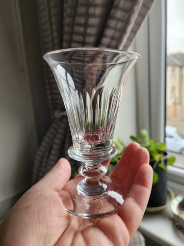 Antique glass jelly faceted - glass,
