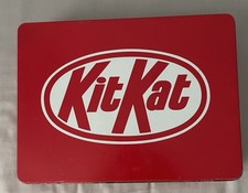 Vintage Rowntree Mackintosh Kit Kat Advertising Hinged Tin 1990- 27cmx20cm x 5cm