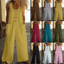Ladies Summer Casual Overalls