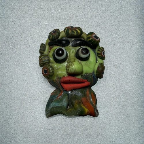 Antique roman glass face - antique,