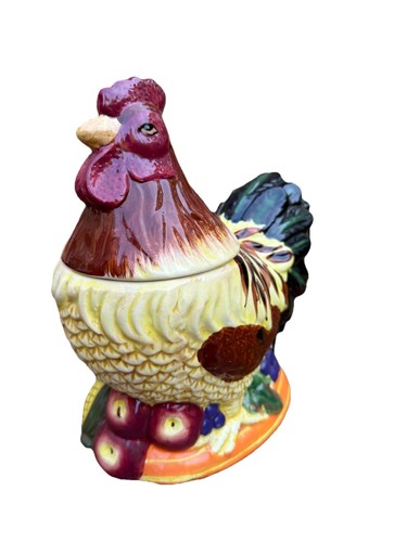 Vintage rooster hen ceramic - rooster,