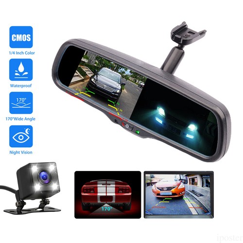 Car rear view mirror - view,
