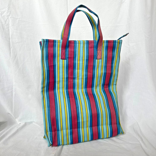 Market stripe tote bag - tote,