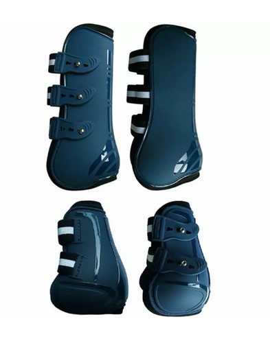Navy horse tendon boots - horse,