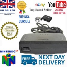 Nintendo 64 N64 Official Power Supply UK Plug Genuine AC Adapter NUS-002 Working