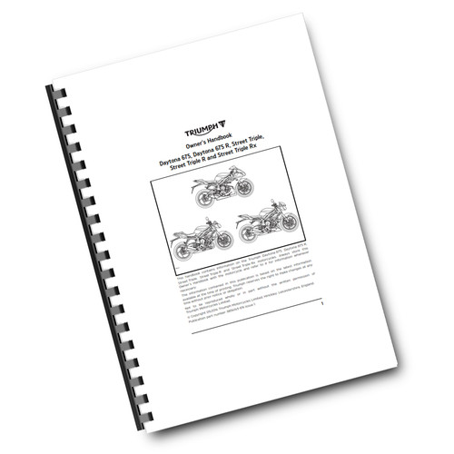 Triumph owners handbook - triumph,