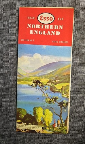 Esso road map northern england - northern,
