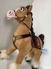 Fidella Soft Toy Tangled Shire Horse Rapunzel Disney Store Plush Brown 16”