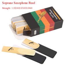 10pcs Saxophone Reeds Eb 1.5 Strength & Eb Alto Saxophone Reeds Bamboo Sax Reeds