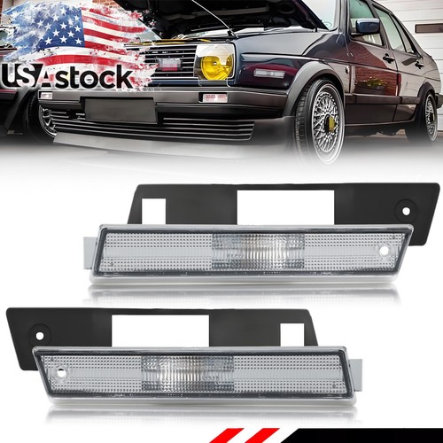 Clear lens front bumper - clear, side