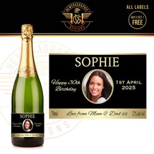 Personalised champagne photo - personalised,