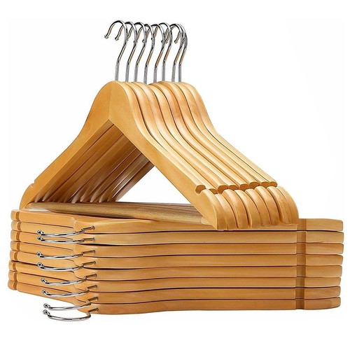 Wooden coat hangers with - coat,