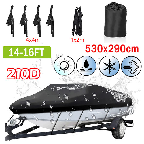 16ft boat cover 210d - 14-16ft,