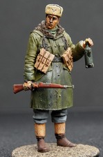 1/35 WW2 Late German Infantry Parka and Fur Hat - Built and Painted