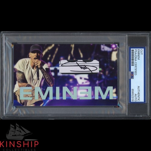 Eminem signed cut 3x5 - eminem, custom