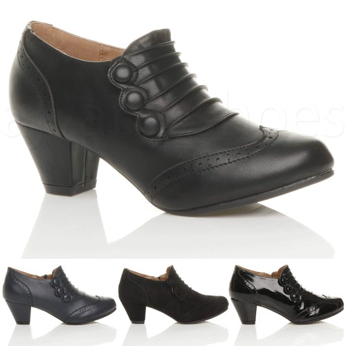 Womens ladies mid block heel - ladies,