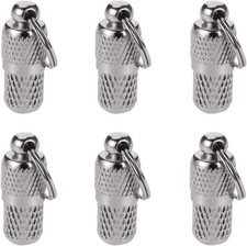 SUSSURRO 6 Pack Pet ID Tags,Tag Barrel Tube with Address Name Label,Anti -Lost D