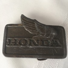 VINTAGE/Classic 1970’s Bronze Honda Motorcycle Commemorative Belt Buckle