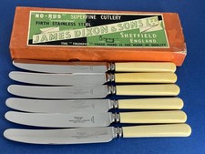 6 BOXED VINTAGE FAUX BONE