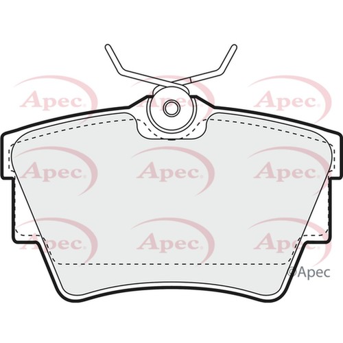 Brake pads set - brake, vw