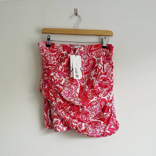Zara pink printed mini skirt - printed,