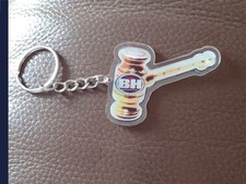 Novelty BBC Bargain Hunt Antique Dealer Golden Gavel Key Ring