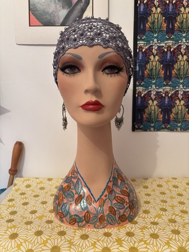 Hand painted vintage mannequin - painted,