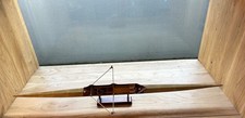 Amazing and extremely rare working model of  a wooden sculling boat.   