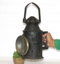 Antique Railroad Lantern, Old Signal Railway Lamps, Unique Home and Décor -15270