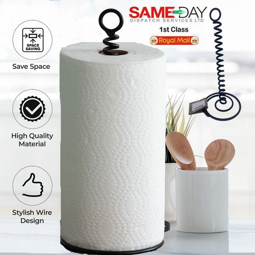Corkscrew kitchen roll holder - corkscrew,