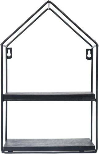Floating shelf black metal - floating,