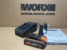 Worx 20v Powershare WA3551 Battery & WA3880 Fast Charger Both BRAND NEW