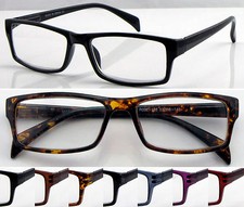 Plastic Reading Glasses 0.00~+6.00 Spring Hinge Classic Style Simple Design R155