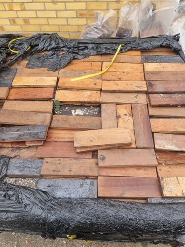 Mahogany parquet flooring