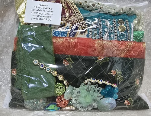 Sari fabric scrap packs - sari,