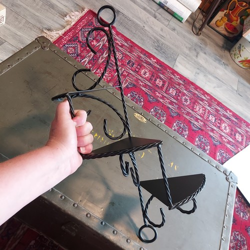 Vintage black wrought iron - black,
