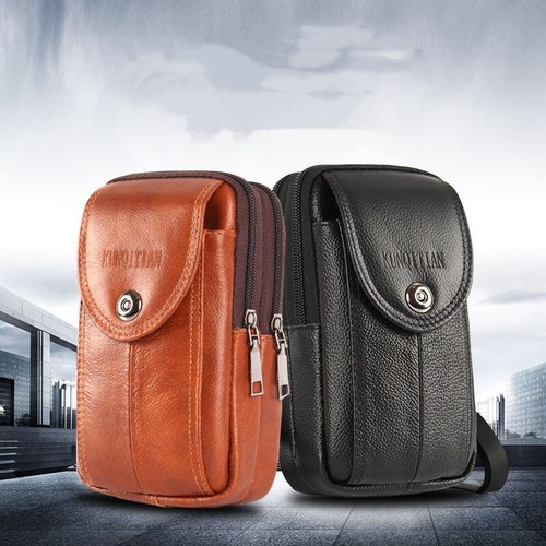 Leather belt bag men - belt,