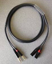 Male XLR to TRS / Balanced Jack Loom 3m - Twin - Black & Gold connectors