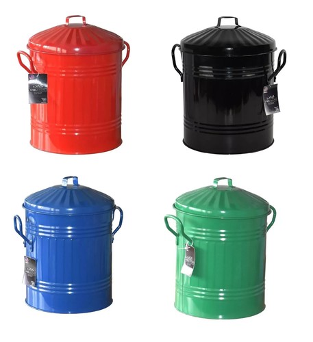 Galvanised mini metal - galvanised, bin