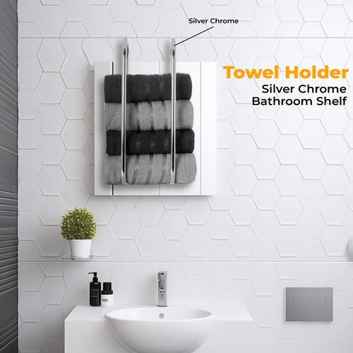 Bathroom towel rack storage - towel,