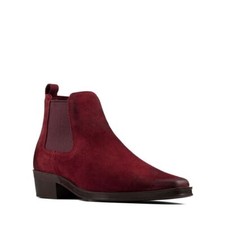Clarks Alcina top Merlot suede